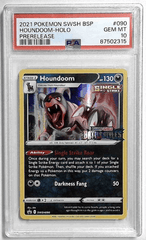 V1058: 2021: HOUNDOOM-HOLO: SWSH090: PRERELEASE: PSA 10: GEM MT: 87502315